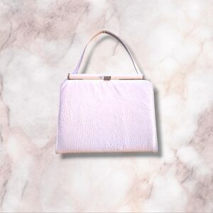 Vintage  | VTG | Mar-shel St. Louis hand bag white embossed